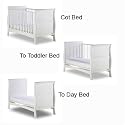 Izziwotnot Bailey Sleigh Cot Bed - White