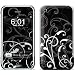 B&W Fleur Design Protective Skin Decal Sticker for Apple iPhone (2G)