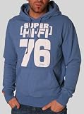 41BnxnDK4YL. SL160  superdry hi fi 76 black label Kapuzensweatshirt blau Herren XL