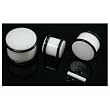 UV White Plugs - 12G - Sold as a Pair