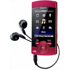 Sony NWZS544R S Series 8GB Walkman with Built-In Stereo Speakers - Red
