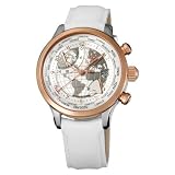 TX Unisex T3C169 530 Worldtime Airport Lounge Retro Rose-Tone White Strap Watch