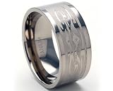 New Designer Titanium Ring, Men's XXX Bands, Custom Biker Jewelry, 100% Satisfaction