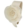 Handmade Large Flower Satin 1.57 Inch Headband