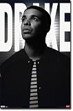 Drake, Rapper, Black and White, Music Poster Print - 22x34