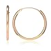 JewelStop 14K Rose Gold Endless Hoop 16 mm Earrings