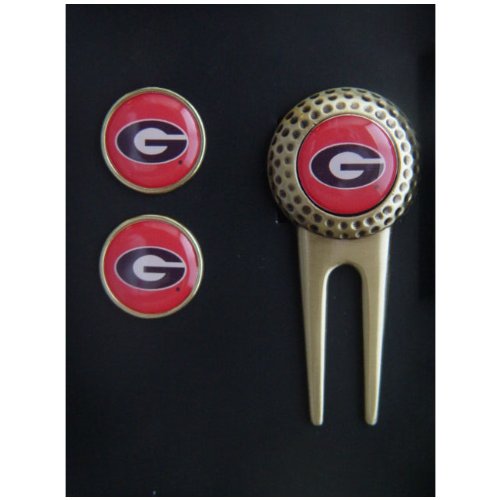 Georgia Bulldogs Divot Tool Golf Ball 2 Marker Set