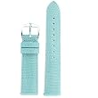 Watch Band Genuine Leather Lizard Grain Light Blue 20mm