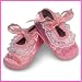 Pink Princess Embroidered Booties Image