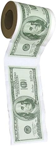 Jingle One Hundred Dollar Bill Toilet Paper Novelty Fun $100 TP Money Roll Gag Gift New ...