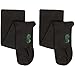 2 Pair EvoNation Women's USA Made Travel Graduated Compression Socks 8-15 mmHg Mild Pressure Medical Quality Ladies Knee High Support Stockings Hose - Best Comfort Fit, Circulation (Large, Black)