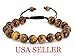 Natural 10mm Lucky Gemstone Bead Adjustable Pull & Tied Bracelet Fits 6