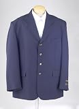New Mens Navy Blue Four Button Single Breasted Dinner Blazer Suit Jacket