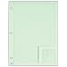 TOPS Engineering Computation Pad, 8.5 x 11 Inch, 3-Hole Punched, 50 Sheets, Green (35501)