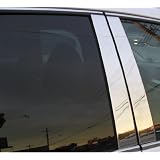ACURA MDX EXTERIOR STAINLESS STEEL CHROME PILLAR POSTS TRIM SET 2007 2008 2009 2010... by Unknown