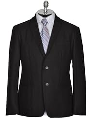 John Varvatos Mens Black Linen Twill Sportcoat 42 Short 42S 52C Sport Coat