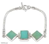 Opal bracelet, 'Surreal Geometry' 0.6 W 7.1 L