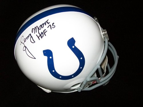 Lenny Moore Autographed Baltimore Colts Full Size Helmet - Autographed NFL Helmets