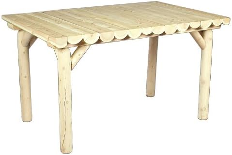 Cedarlooks 020130C Log Rectangular Dining Table, 54-Inch by 32-Inch
