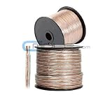 Cmple - 12AWG Oxygen-Free Copper Speaker Wire Cable - 100ft