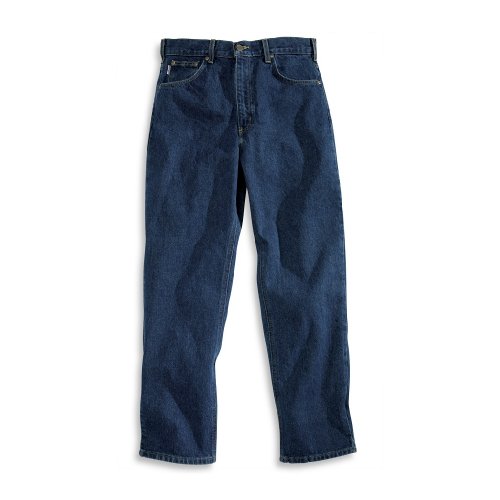 Carhartt Men's Work Jeans Straight Leg Pants 36 X 38 DPS - B160 - Relaxed Fit - 100% Cotton Denim