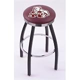 Mississippi State Bulldogs 25 Single-ring Swivel Bar Stool with Black Accent Ring