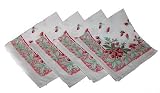 4) Strawberries and Cream Cotton Cloth Napkins 20x20