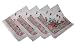 4) Strawberries and Cream Cotton Cloth Napkins 20x20