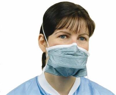 Medline Particulate Respirator / Surgical Mask PFL N-95 Pleated Headband One Size Fits Most (35 Per Box)