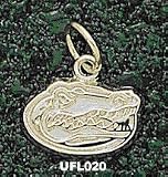 Univ Of Florida Gator Head 5/16 Charm/Pendant -14K/10K, Stainless Steel or Gold Plated