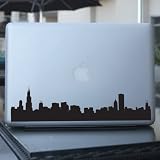 Chicago Skyline Vinyl Decal for Car Window, Laptop, Wall Etc