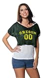 Oregon Ducks Women's Cropped Top Mesh Jersey