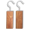 2 MOTH REPELLENT HANGING CEDAR WOOD BLOCKS with Odour Protection ..for your wardrobe & cloakrooms, CAR etc.