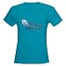 Photoshop Addict with a feather Women's Dark T-Shi Graphic design Women's Dark T-Shirt by CafePress
