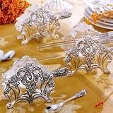 BAROQUE FLATWARE CADDY - BAROQUE 3 PIECE SILVER PLATED FLATWARE CADDY