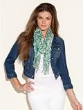 GUESS Abstract Floral Woven Scarf