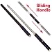 Two Blade Ninja With Sliding Handle And Wood Scabbard