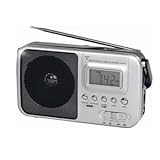 SuperSonic SC-1091 Portable AM FM Digital Alarm Clock Shortwave Radio