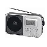 SuperSonic SC-1091 Portable AM FM Digital Alarm Clock Shortwave Radio