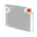Corning 3059 Polystyrene 70mL Rectangular Robo Cell Culture Vessel For Manual Use with Bar Code and Flat Top Cap (Case of 50)