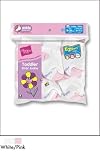 6 PACK Hanes Girls Toddler Ankle Socks White/Pink - Hanes Style 21/6