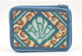 Stitch & Zip Needlepoint Coin Purse Kit-SZ143 Sand & Sea