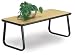 Kitchen & Housewares : OFM TABLE2040-OAK Cocktail Table - Sled Base - Oak