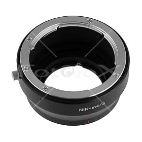Fotodiox Nikon Lens to Micro 4/3 Four Thirds System Camera Mount Adapter, Olympus PEN E-P1, Panasonic Lumix DMC-GF1, GH1, G1