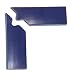 InSite Solutions IN-40-272I PVC Superior Mark Corner 2 Piece Marker Floor Tape, 32 mils Thick, 8" Length x 4" Width, Blue