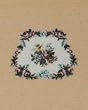 Miniature Floral Needlework in Tan by Lindee's Little Linens
