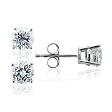 41BofwlgTbL. SL160  Certified 14k White or Yellow Gold Diamond Stud Earrings  Money Back Guarantee