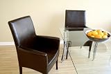 Review visiondecor Furniture  / Brown Leather Arm Chair