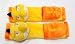 Yellow Angry Bird Plush Seat Belt Cover Shoulder Pad Cushion (2 pcs)