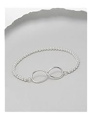 Infinity Stretch Bracelet In Sterling Silver